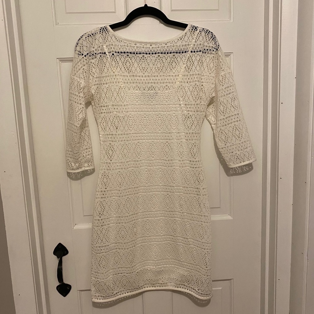 EXPRESS WHITE SEE THROUGH DRESS